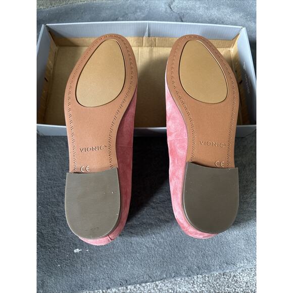 New Vionic Women's North Willa Slip-on Flats - Dusty Cedar Suede Women's Size 6M - Picture 6 of 8